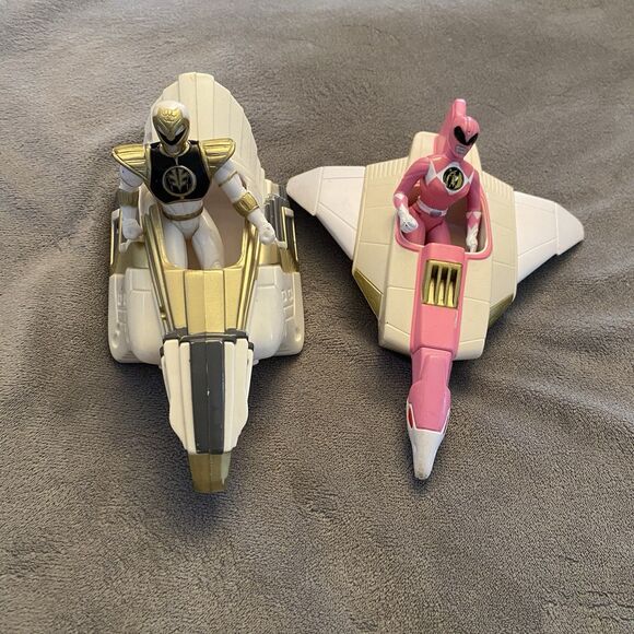 1995 Saban Mighty Morphin Power Rangers Gold & Pink Figures & Vehicles - Picture 1 of 14
